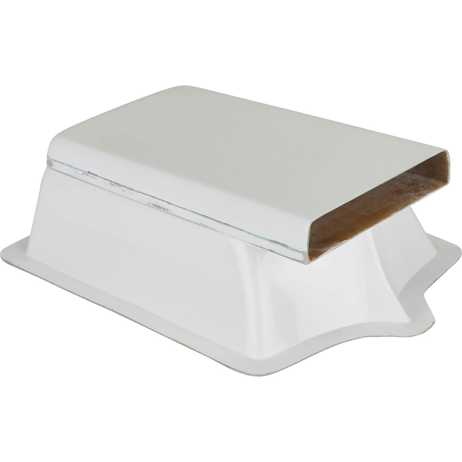 Snorkel Drag Car Fiberglass Hood Air Scoop, 2-Piece, 21 x 17 x 8