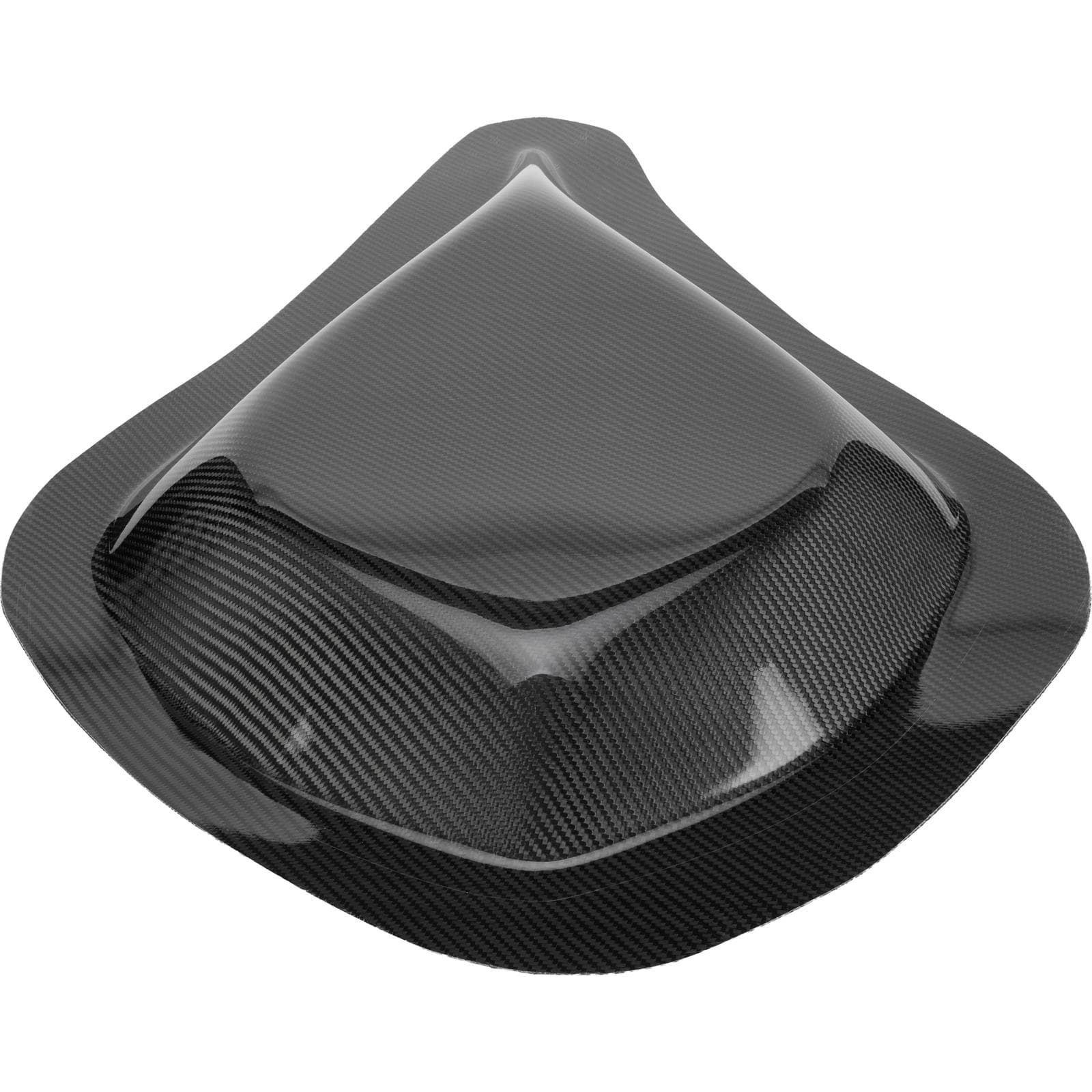 Thunderbolt Style Reverse Teardrop Carbon Fiber Hood Scoop
