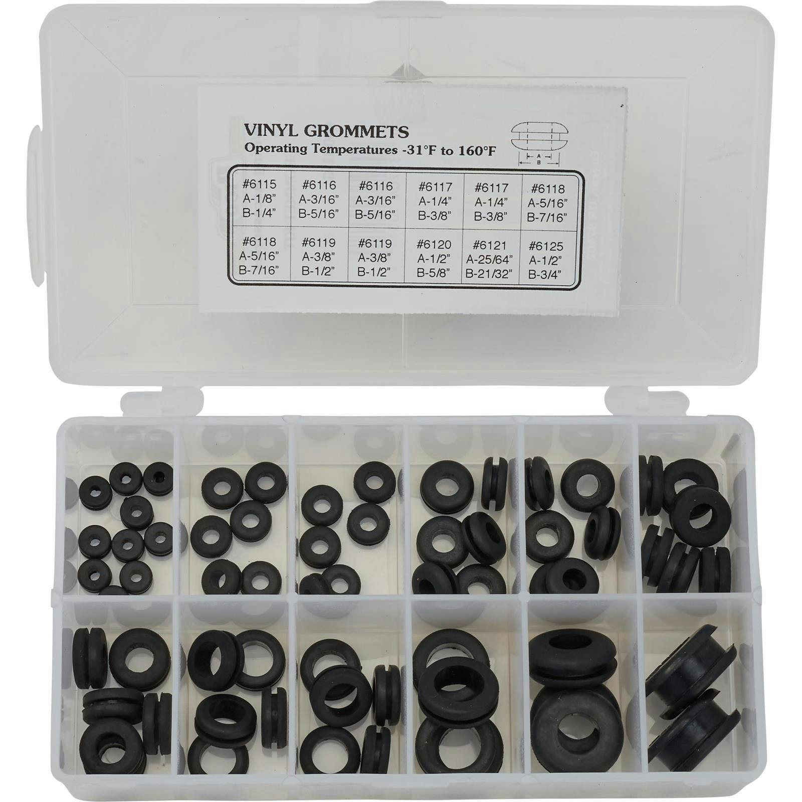 Pico 0001-G Grommet Kit, 65 Pcs