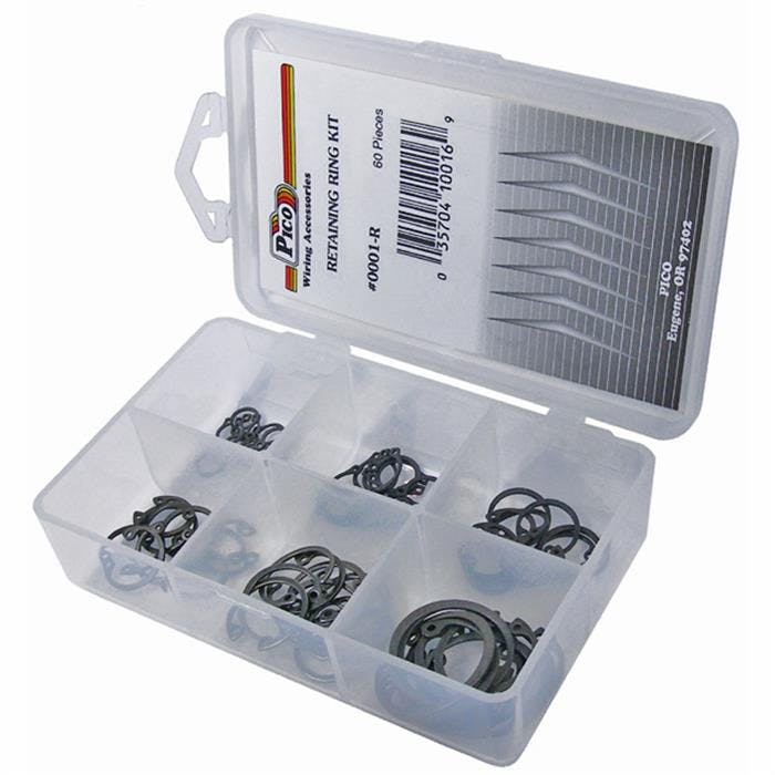 Pico 0001-R Retaining Ring Kit, 60 Pcs