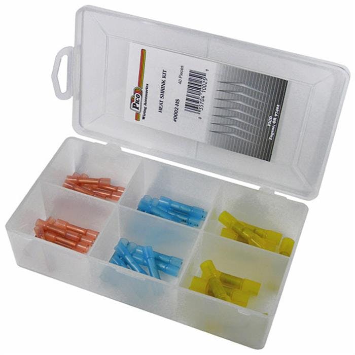 Pico 0002-HS Heat Shrink Butt Connector Kit, 40 Pcs