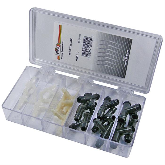 Pico 0002-V Vacuum Hose Tee Kit, 18 Pcs