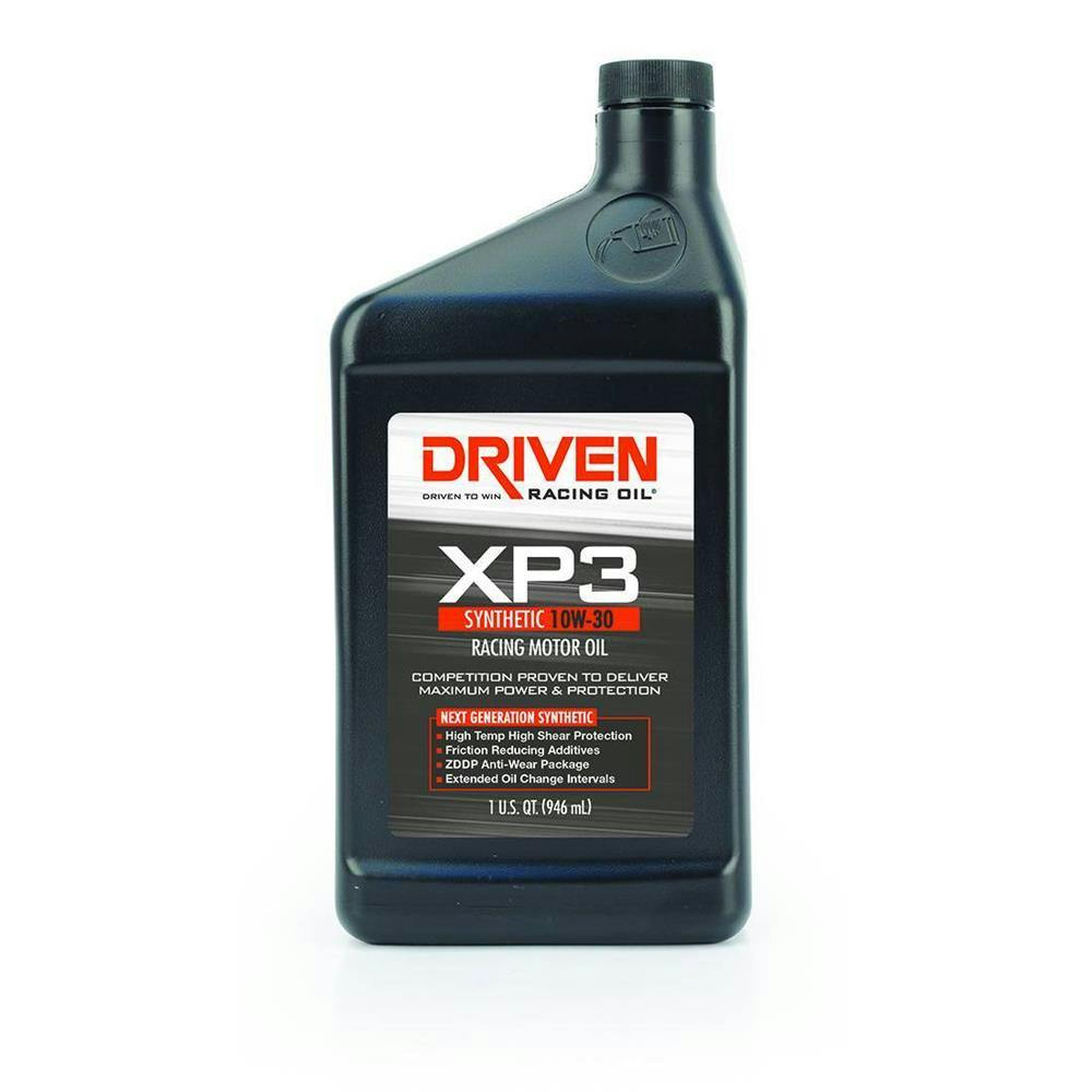 Driven Racing Oil 00306 XP3 Synthetic 10W30 Motor Oil, 1 Quart