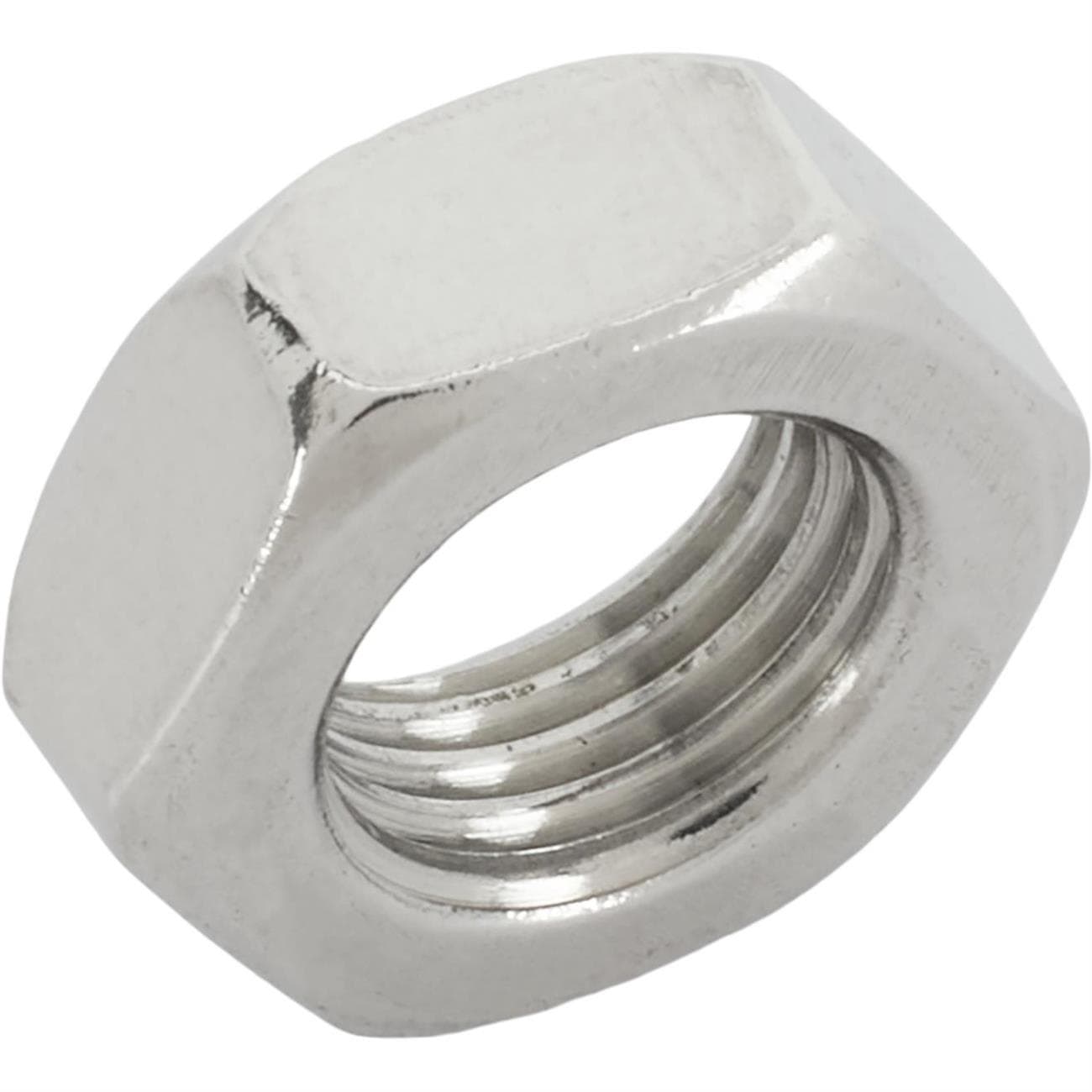 Stainless Jam Nut, 3/8 Inch-24 RH NF Fine Thread