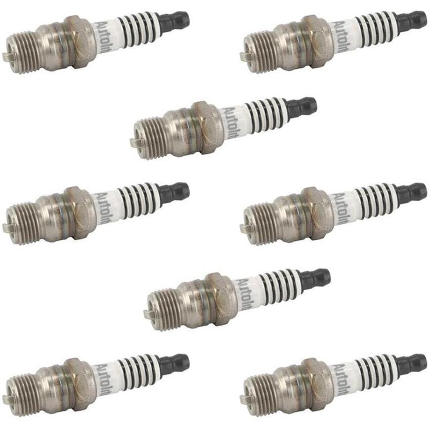 Autolite AR135 Spark Plugs, 14mm, Taper Seat, .46, Set of 8