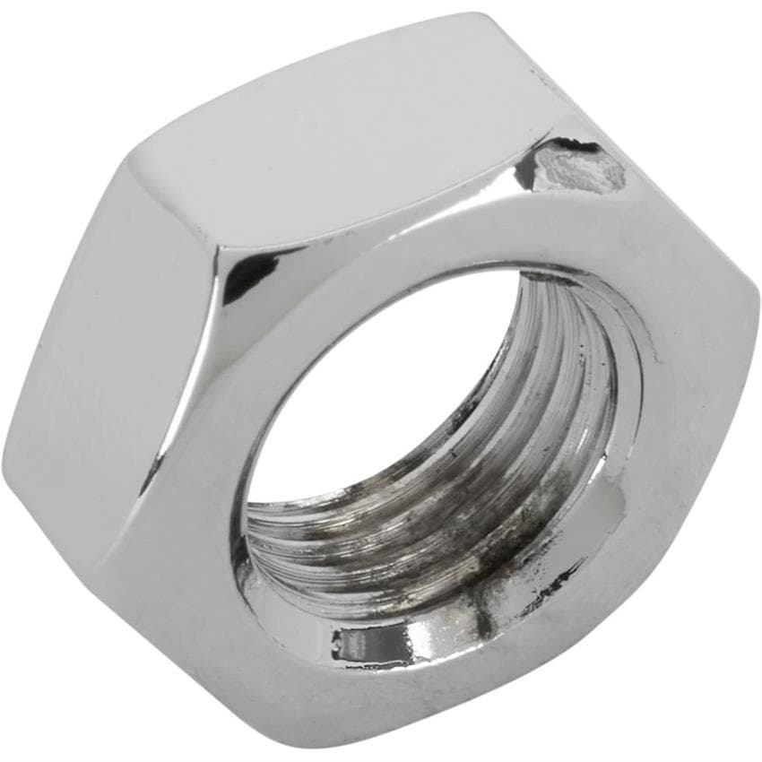 Chrome Steel Jam Nut, 1/2 Inch-20 LH NF Fine Thread