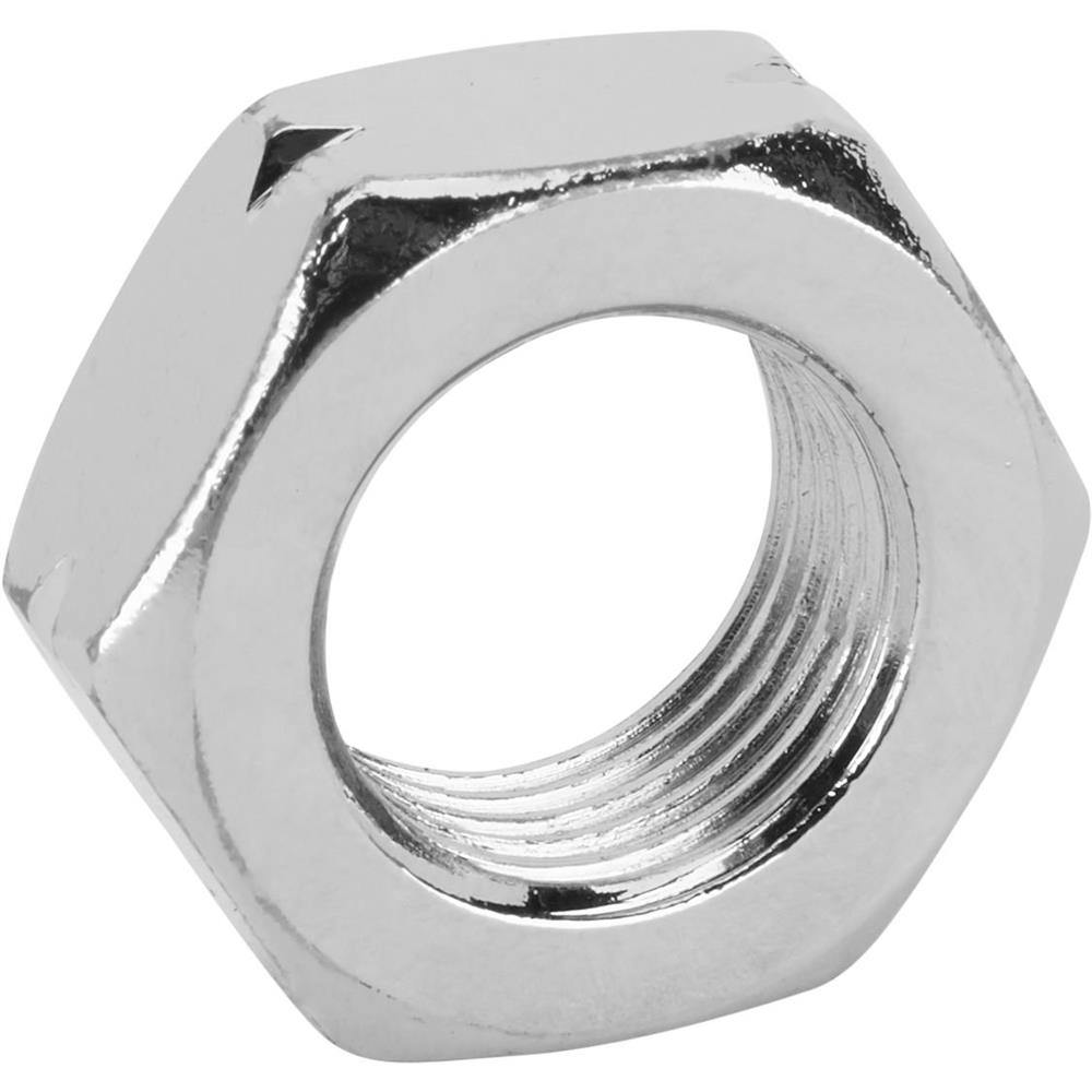 Chrome Steel Jam Nut, 5/8 Inch-18 LH NF Fine Thread