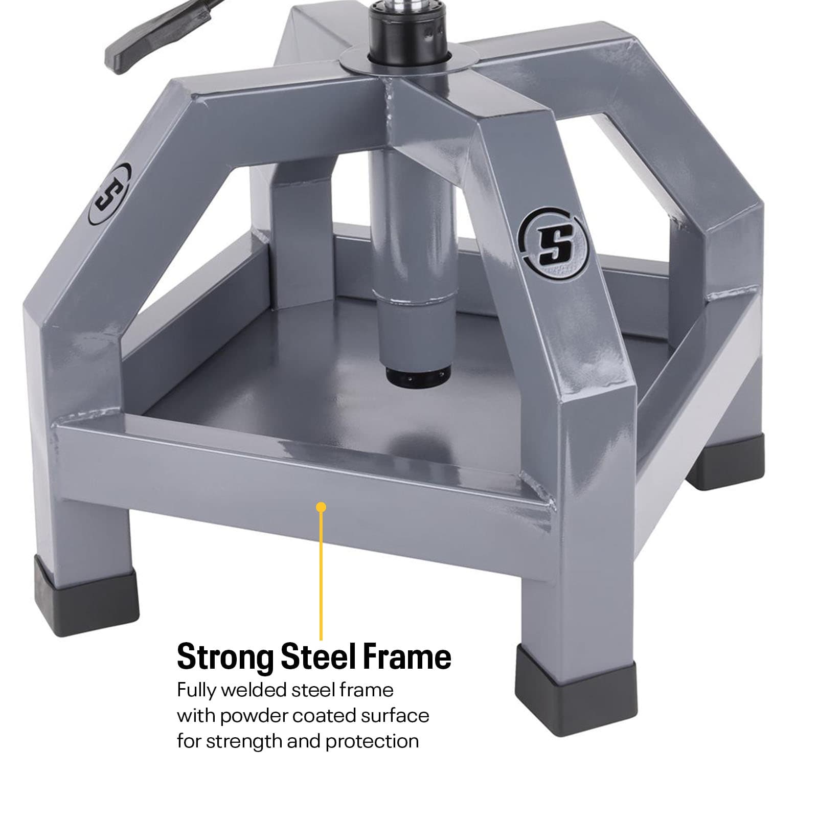 Heavy Duty Adjustable Height Rolling Shop Stool With Tool Tray