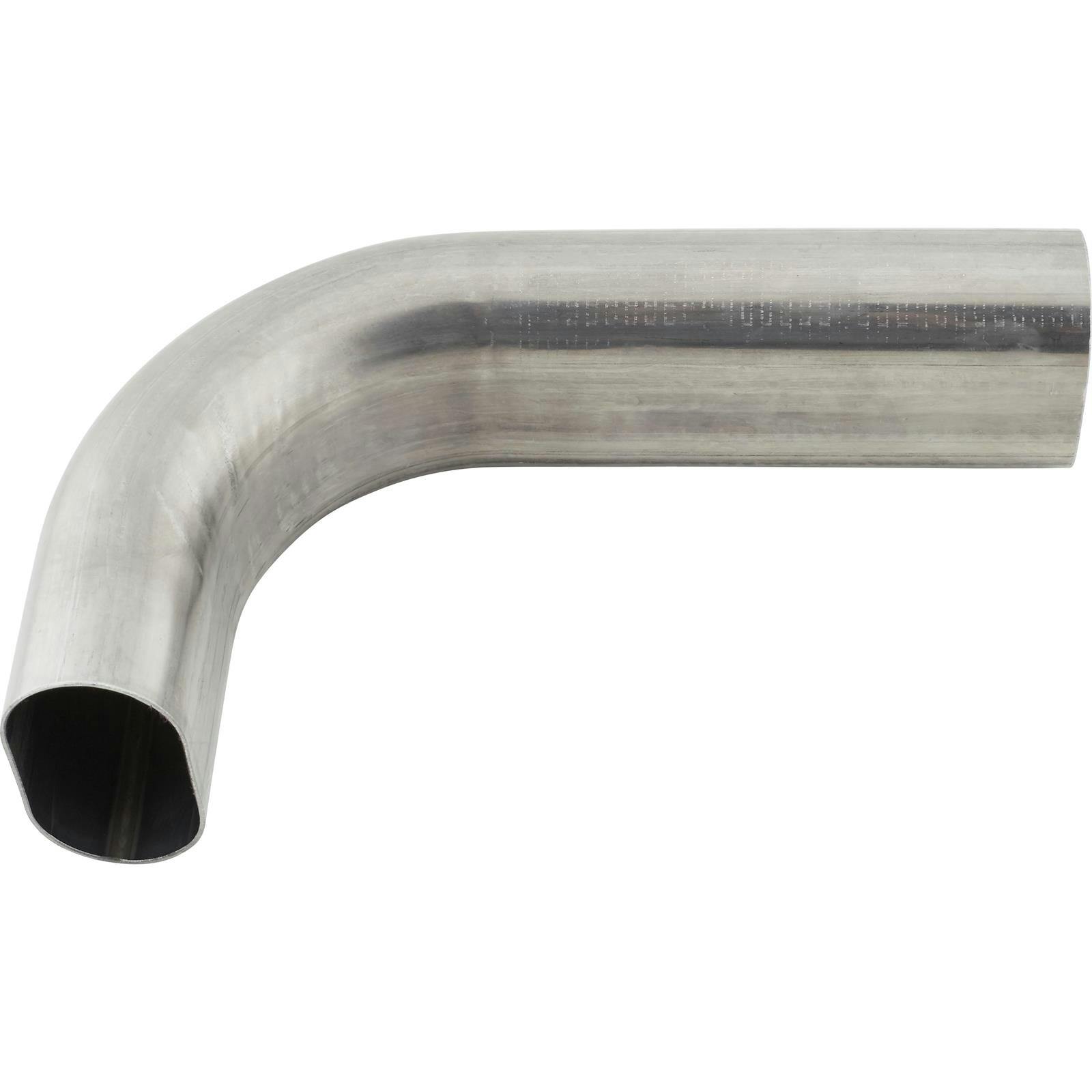 Oval Exhaust Pipe Vertical Mandrel Bend, 90 Degree, 3 Inch