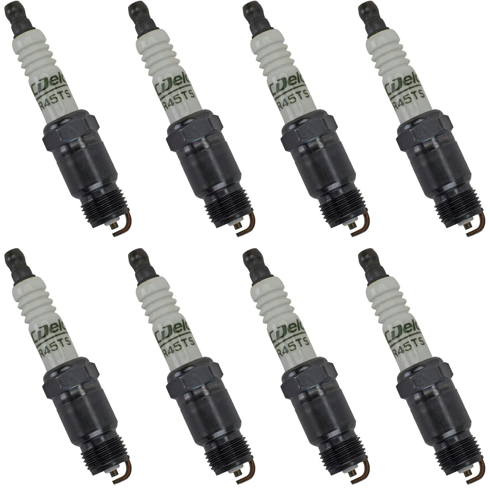 AC Delco R45TS Conventional Spark Plugs, Set of 8