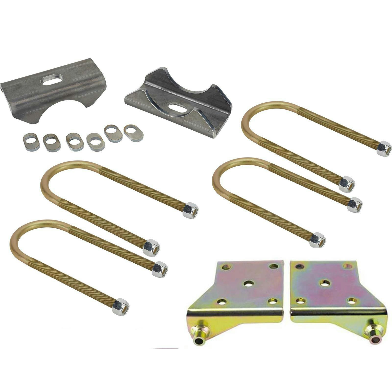 Adjustable Leaf Spring Perch, Pad, Shock Mount and U-Bolt Kit