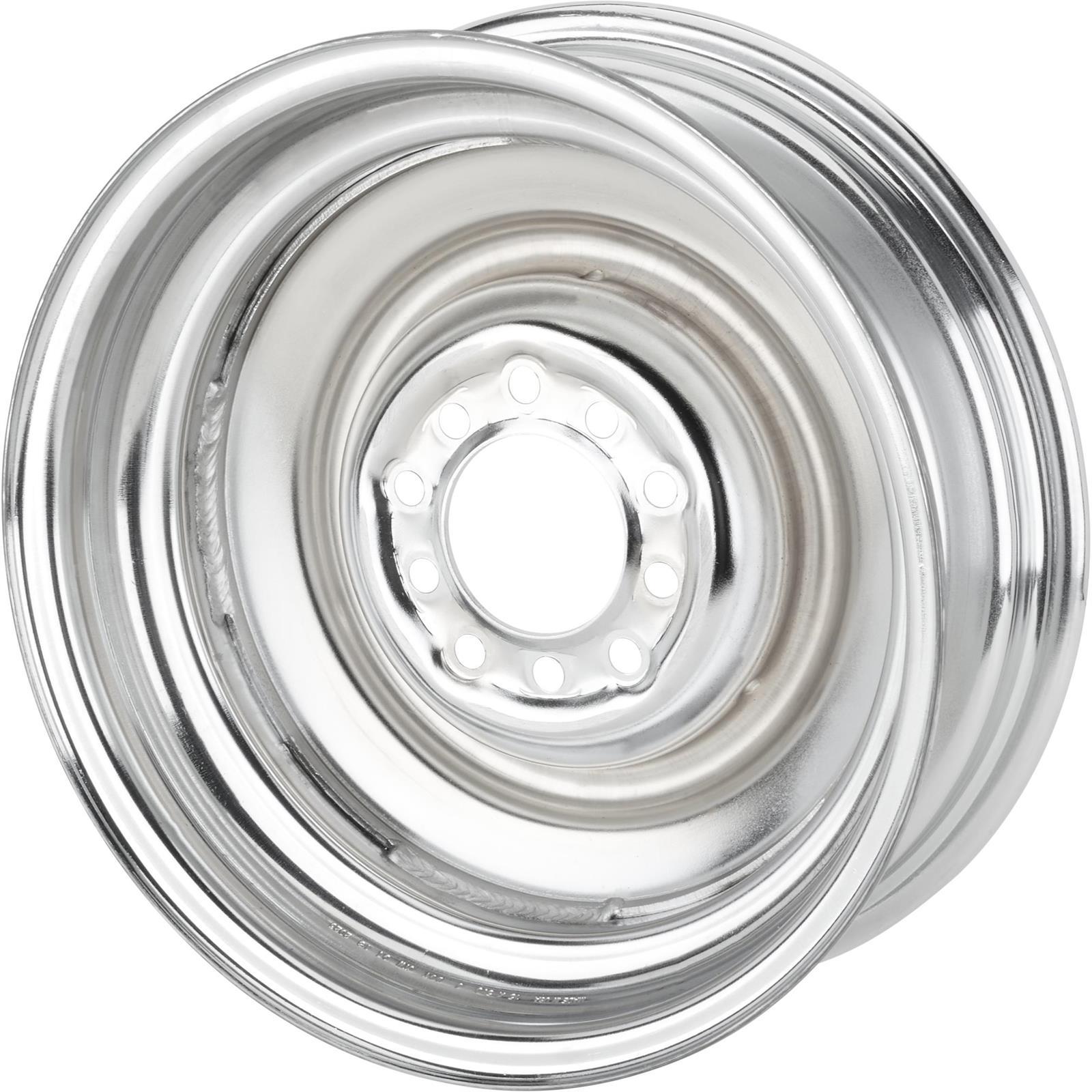 Speedway Smoothie 15x5 Steel Wheels, 5 on 4.5/4.75, 3.0 BS