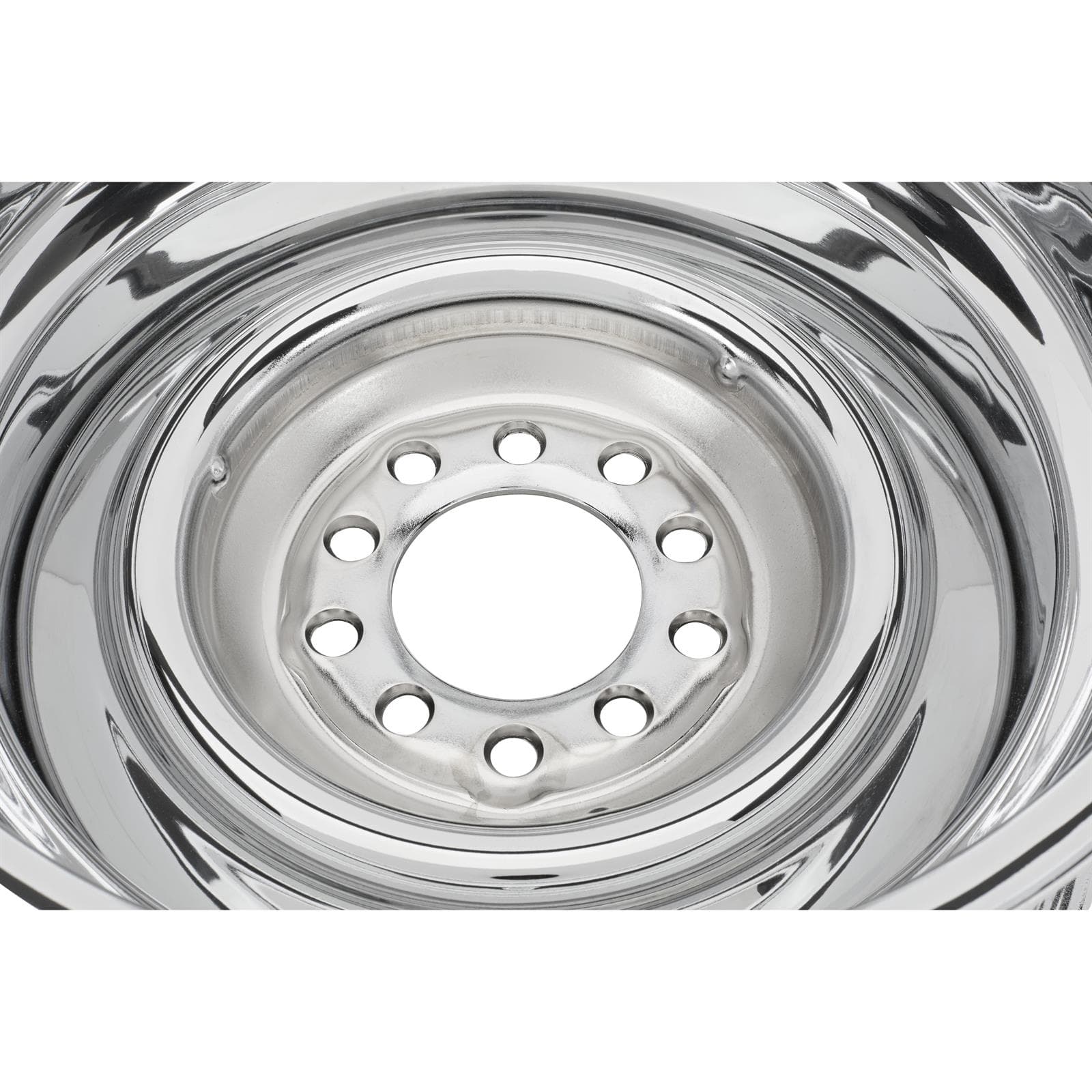 Speedway Smoothie Reverse 15x8 Chrome Steel Wheel 5on4.5/4.75, 2.5 BS