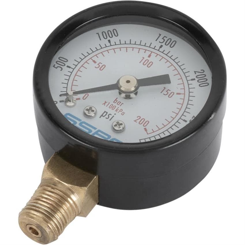 1.50 Inch Brake Pressure Gauge Kit, 0-3000 PSI