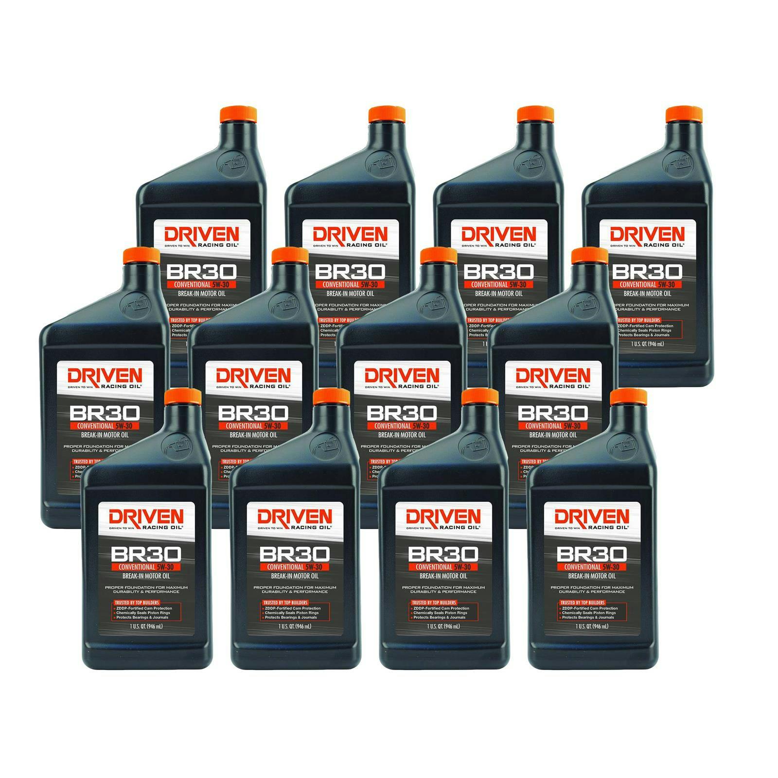 Driven Racing Oil 01807 BR30 Conventional 5W30 Break-In Oil, 12 Quarts