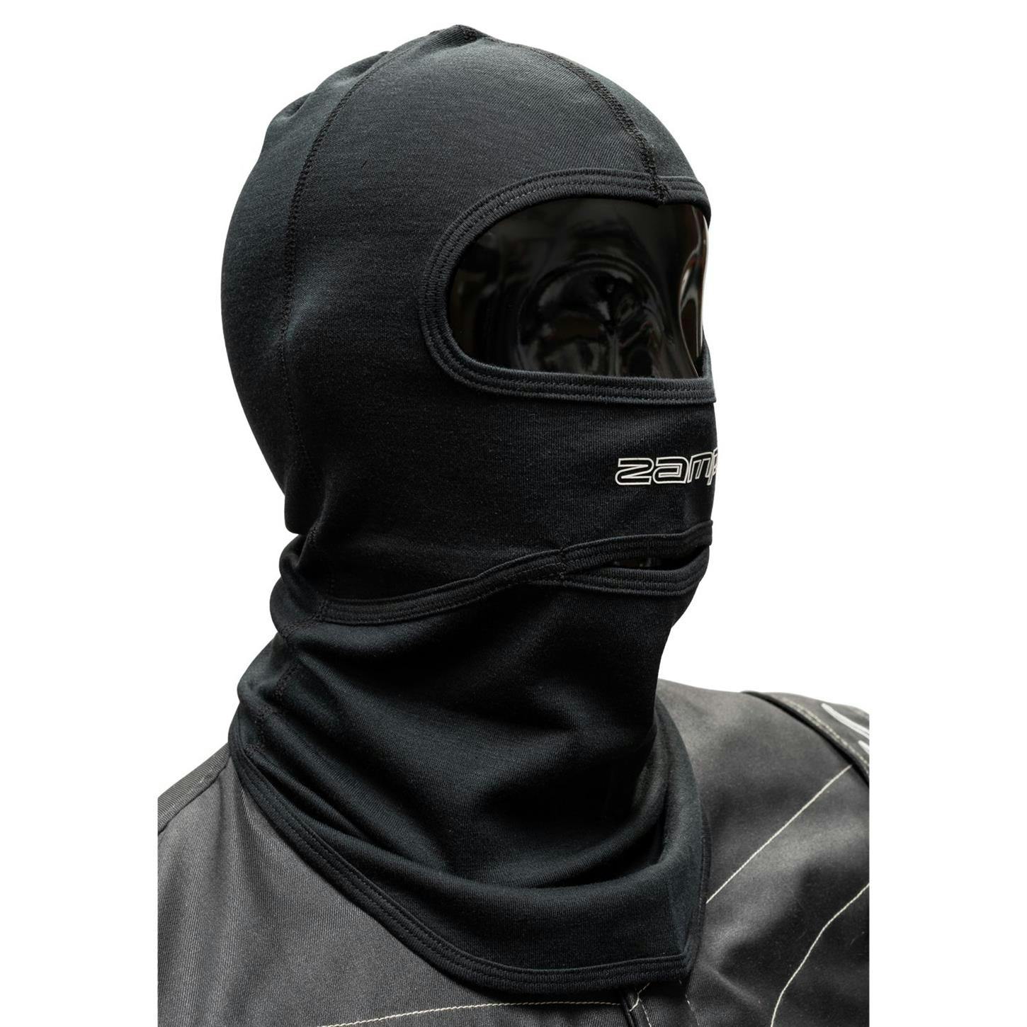 Zamp RA002003 SFI 3.3 Racing Balaclava Helmet Head Sock, Black