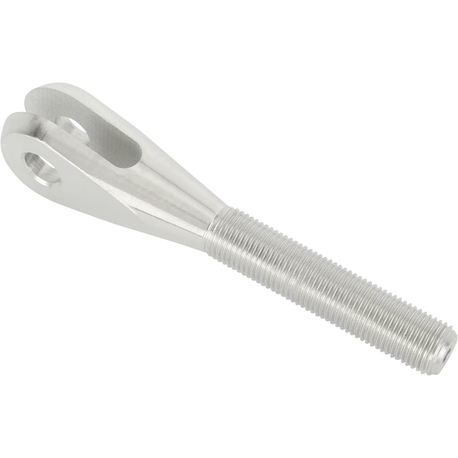 Steel Clevis, 1/2-20 RH Thread, 5/16 Inch Slot, Zinc Plated