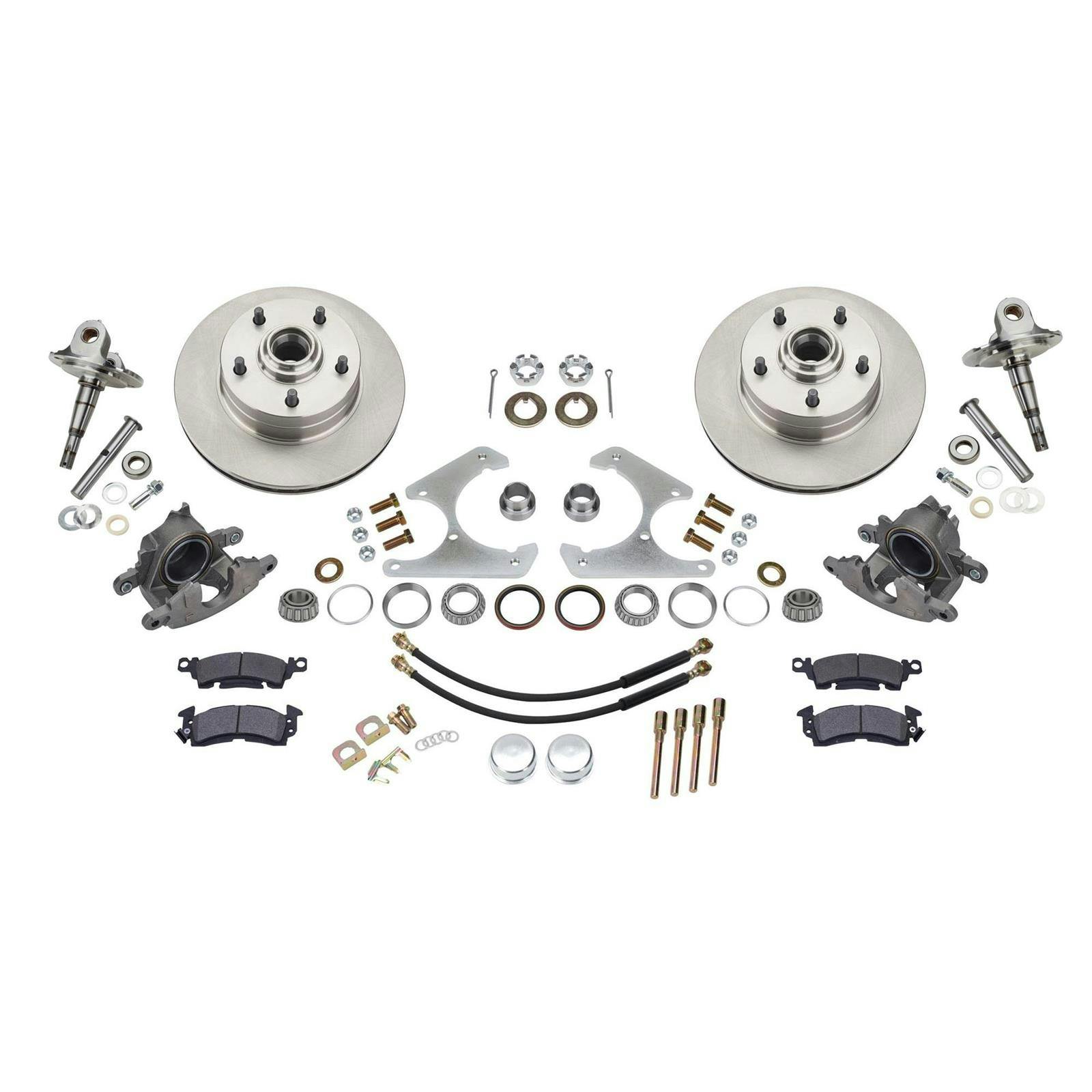 1937-48 Ford Spindle Disc Brake Kit 5 on 4-3/4, Big GM w/Spindle