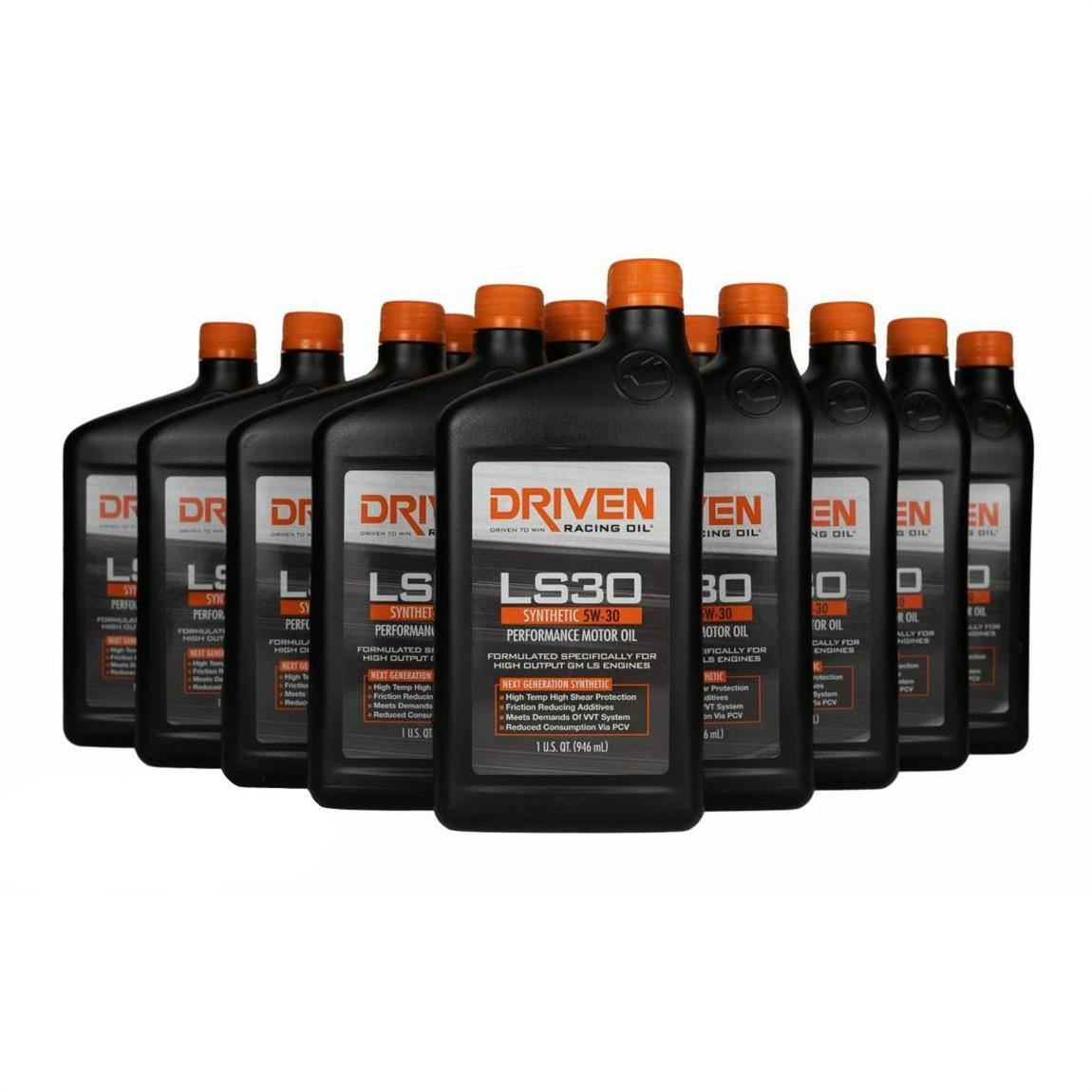 Driven Racing Oil 2906 LS30 5W-30 Synthetic Street Oil, 12 Qt
