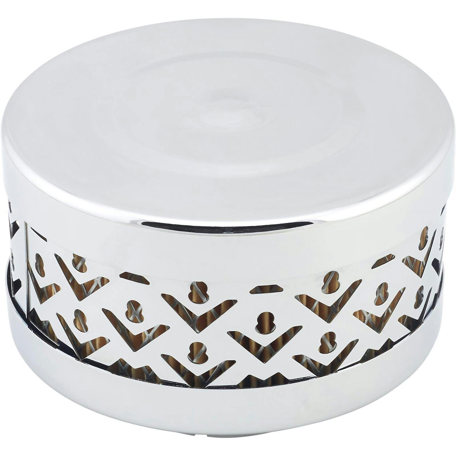 Speedway Round V8 Logo Air Cleaner, 2-5/8 Inch Base