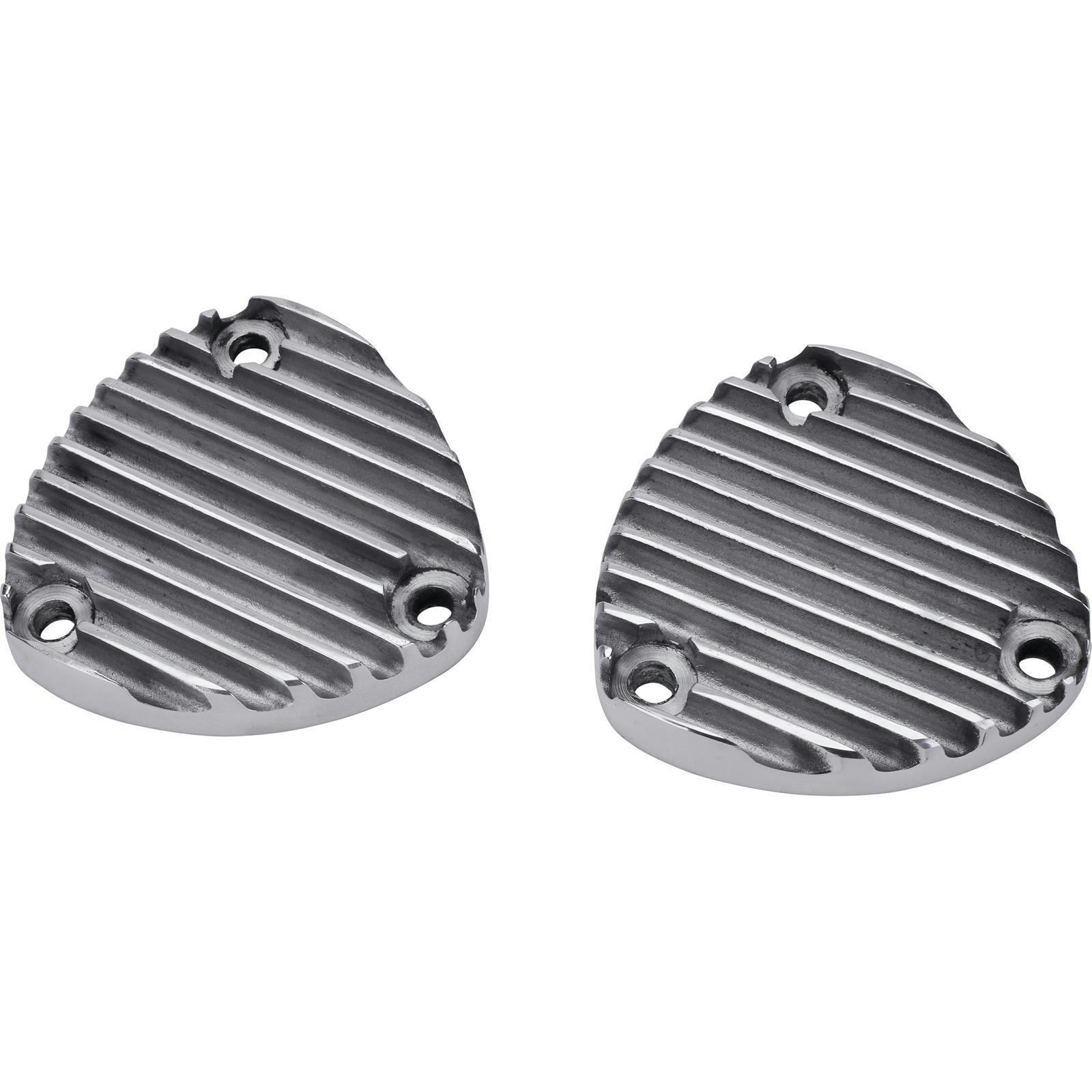 Speedway Header Block-Off Plate, 4.5 Inch Triangle, Polished