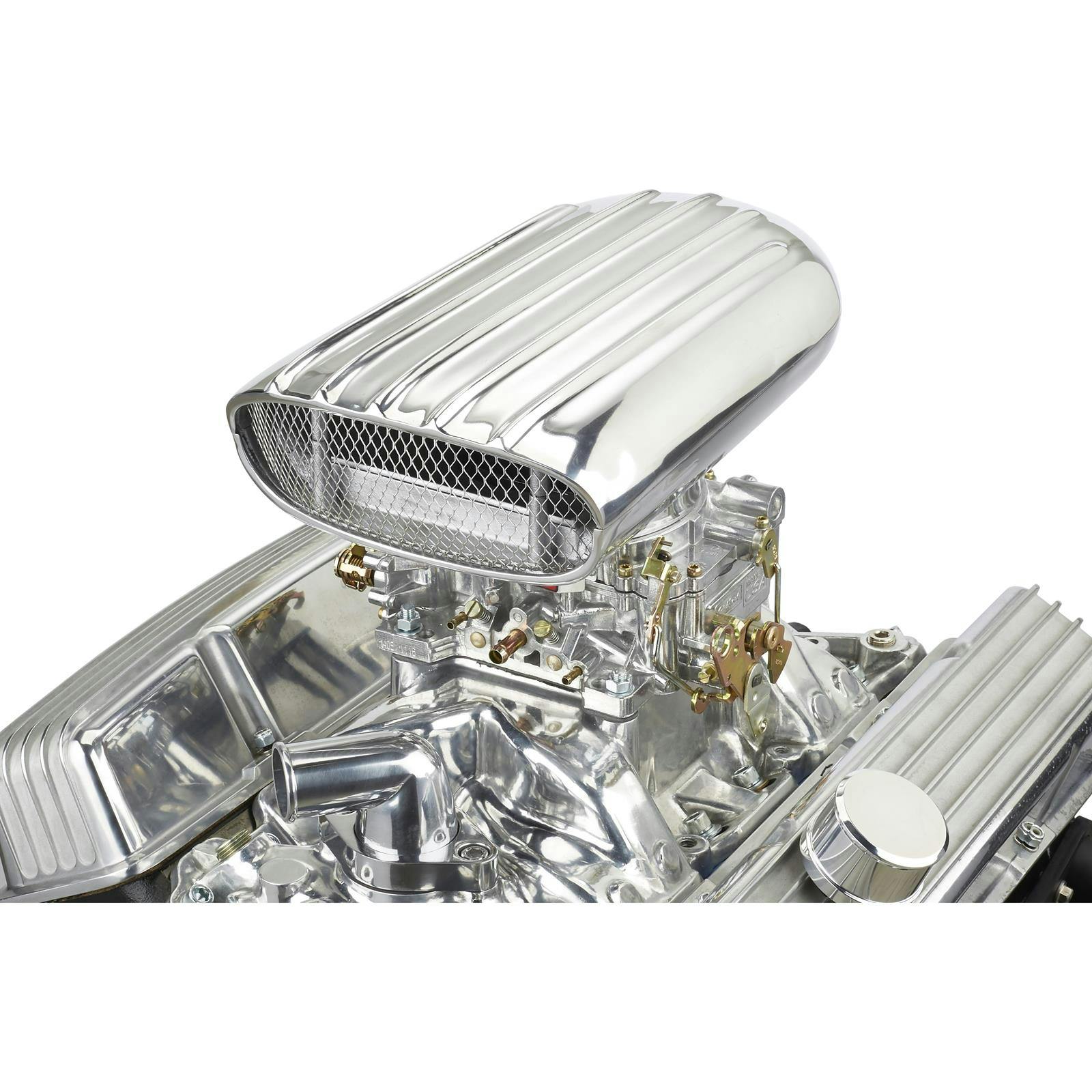 Speedway Four-Barrel Carburetor Air Scoop, Oval Opening, Long