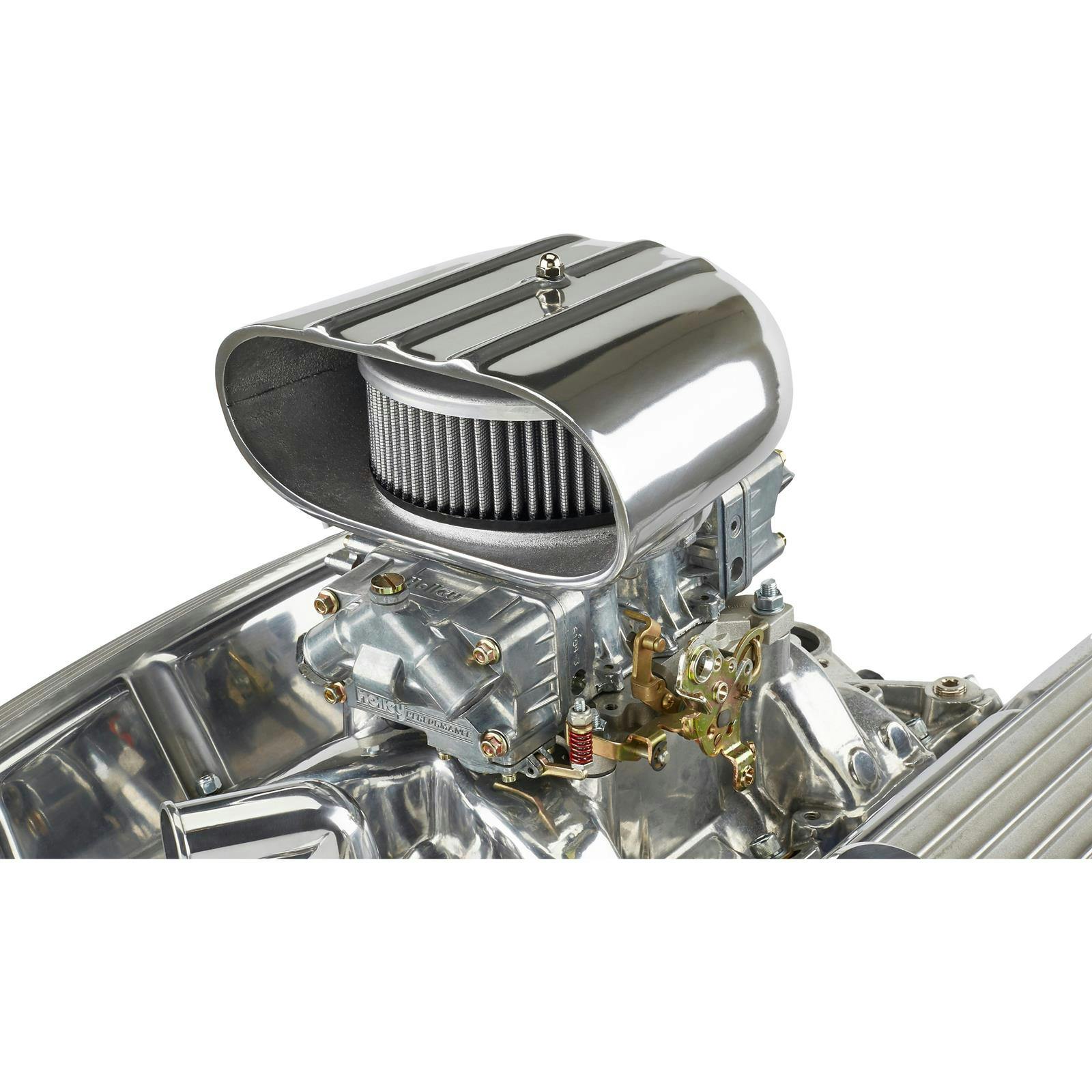 Speedway Four-Barrel Carburetor Air Scoop, Oval Opening, Short