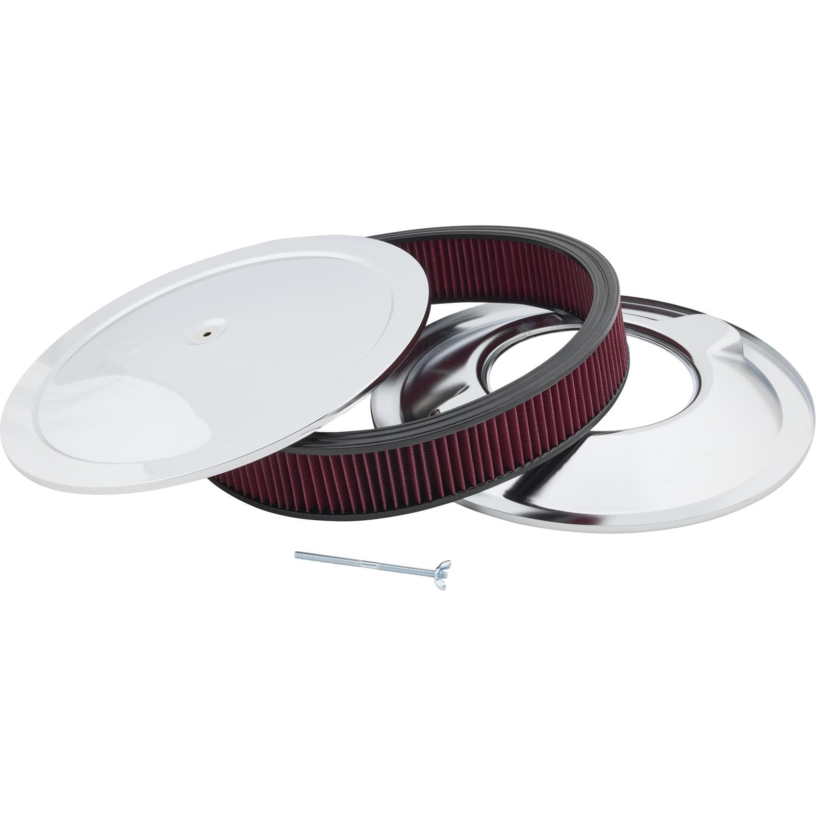 Steel 16" Dominator Air Cleaner Kit W/ Washable Filter