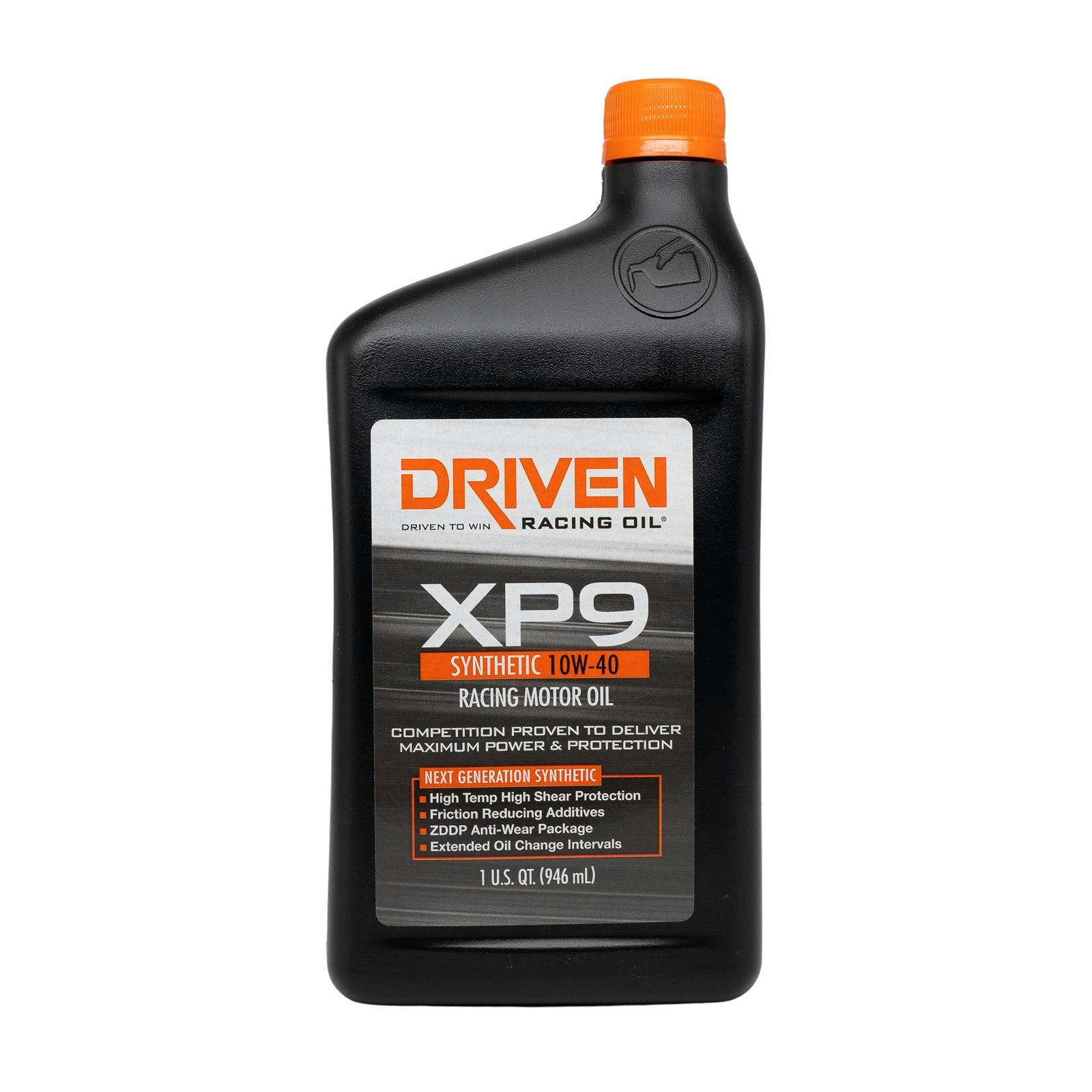 Driven Racing Oil 03206 XP9 Synthetic 10W40 Motor Oil, 1 Quart