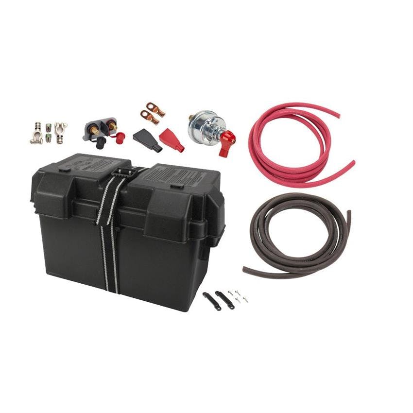 Car Battery Relocation Kit w/NOCO Battery Box w/Batt Disc