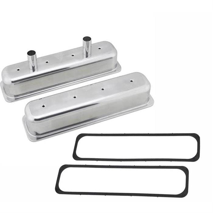 Small Block Chevy Tall Aluminum Centerbolt Valve Cov & Gaskets