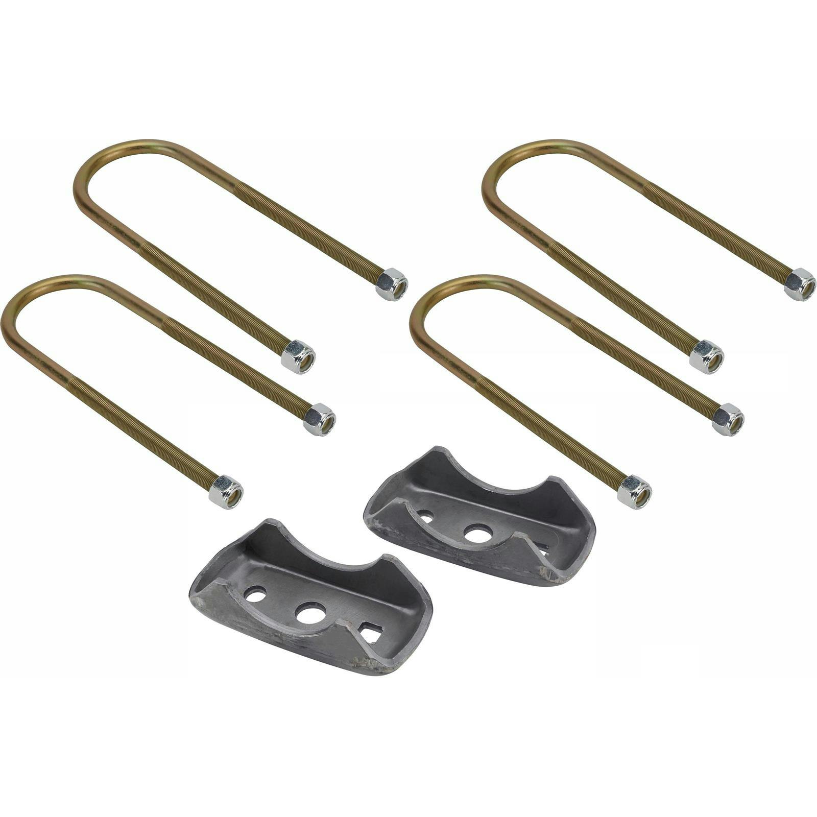 Weld on Leaf Spring Pads and U-Bolts for 3 Inch Axle Tube, 8 In