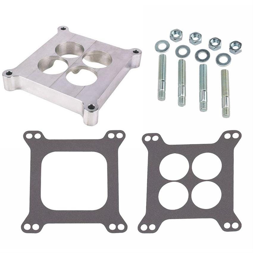 Aluminum High Flow Carb Spacer Kit for 4150 Holley, 1 Inch