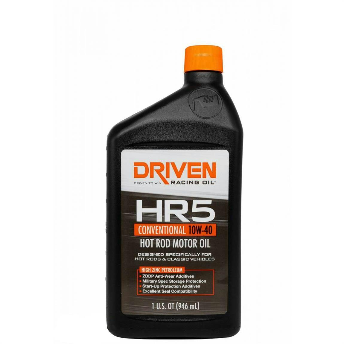Driven Racing Oil 03806 HR5 Conventional 10W40 Motor Oil, 1 Quart