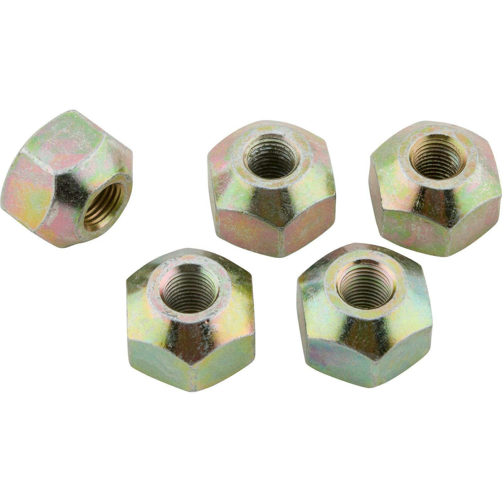 Single Side Steel Lug Nut, 7/16 RH Fine Thread, Single Taper, 5pc