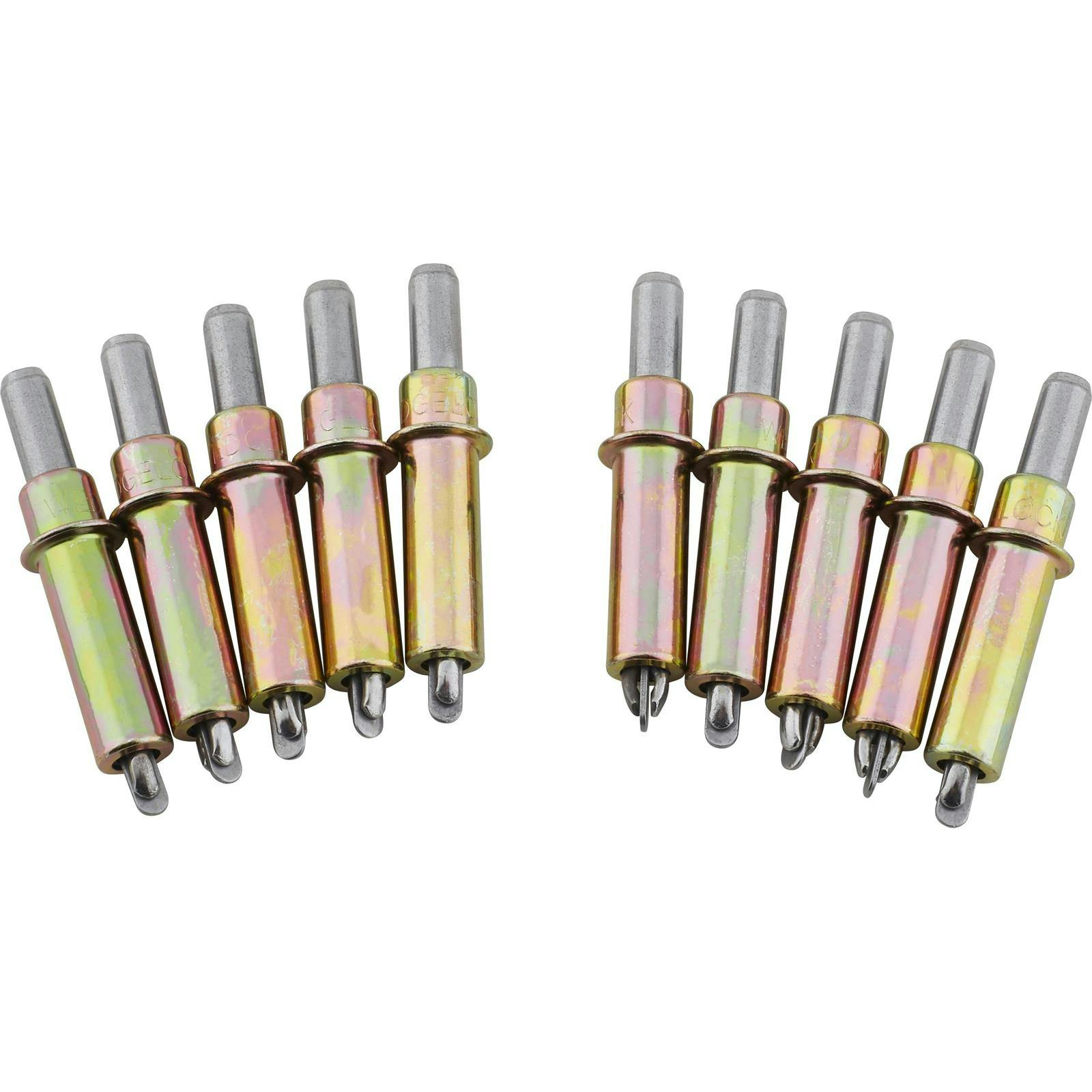 Cleco Fasteners, Steel, 3/16 ", Pack/10