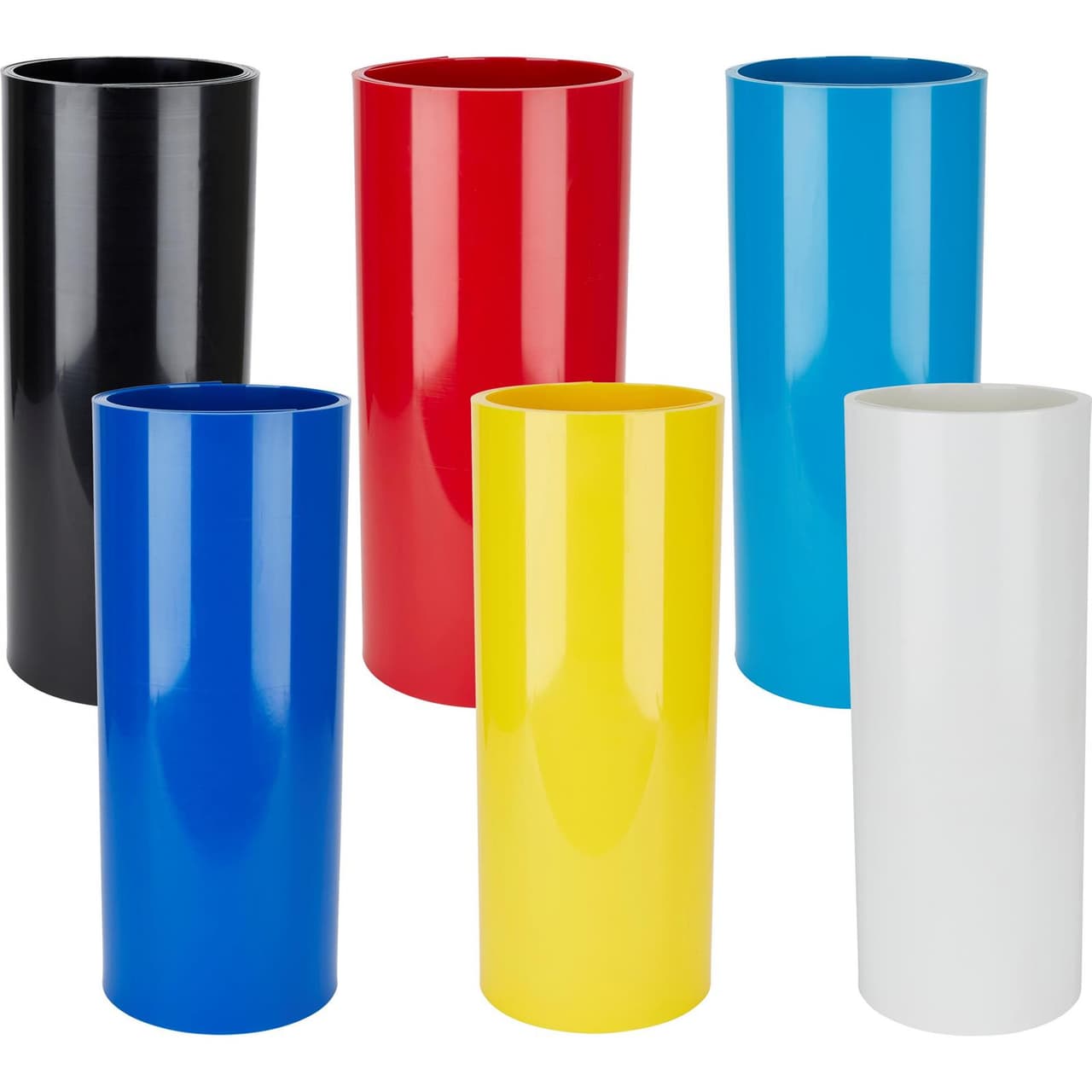 Colored Plastic Rolls, 10 Ft.