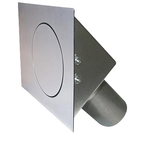 Hagan Street Rods 45 RF 45 Degree Flat Series LH Hinge Round Fuel Door