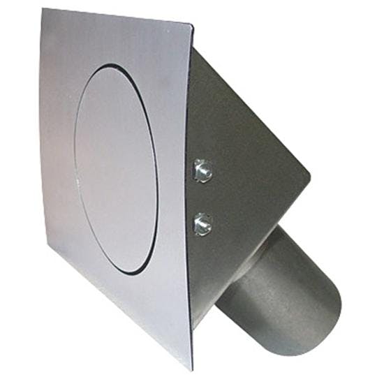 Hagan Street Rods 45 VQ 45 Degree Curve Series LH Hinge Oval Fuel Door