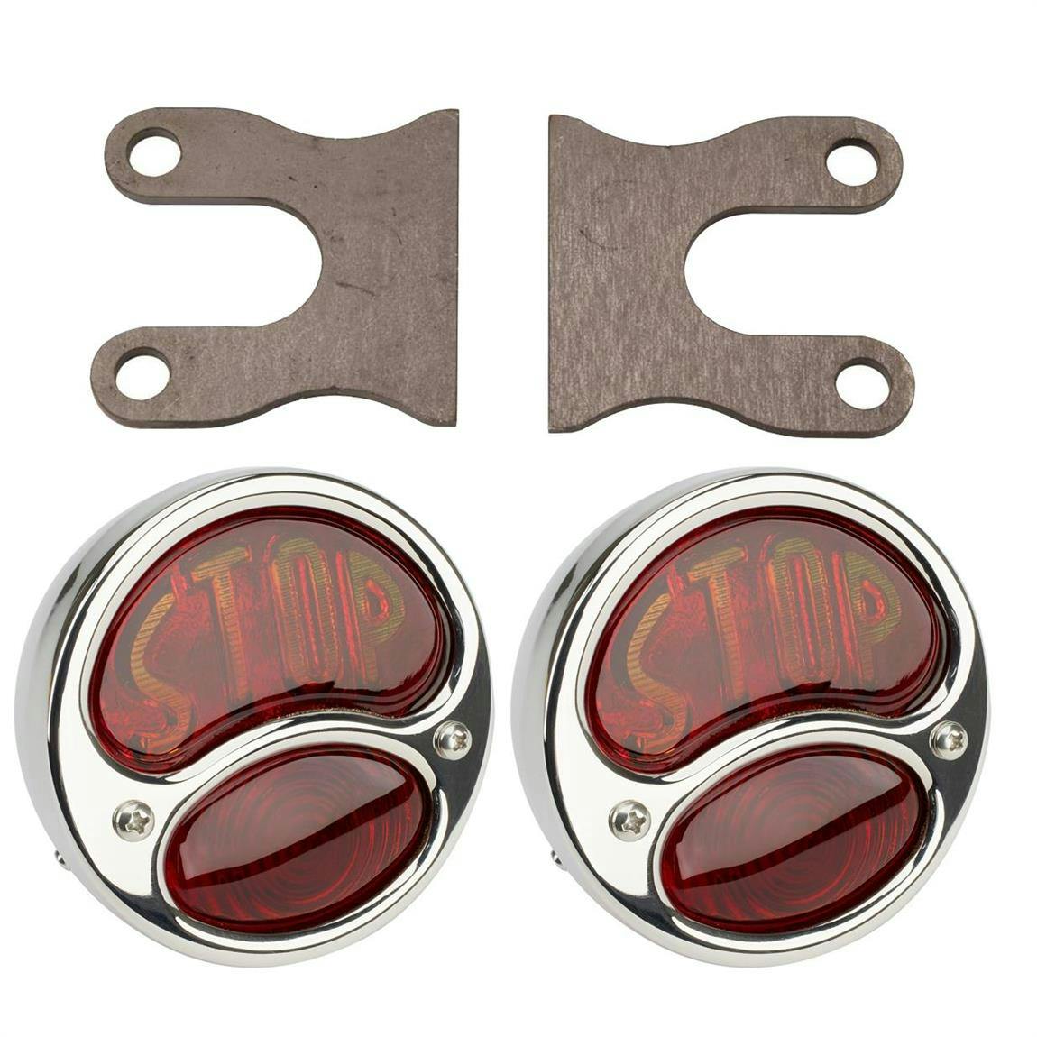 1928-31 Ford Model A "Stop" Tail Lamps and Brackets