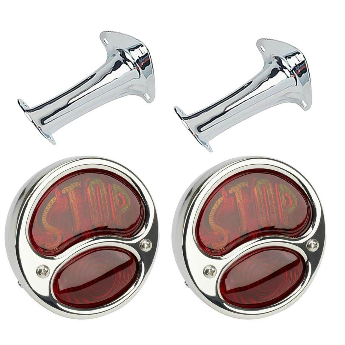 1928-31 Ford Model A "Stop" Tail Lamps and Brackets