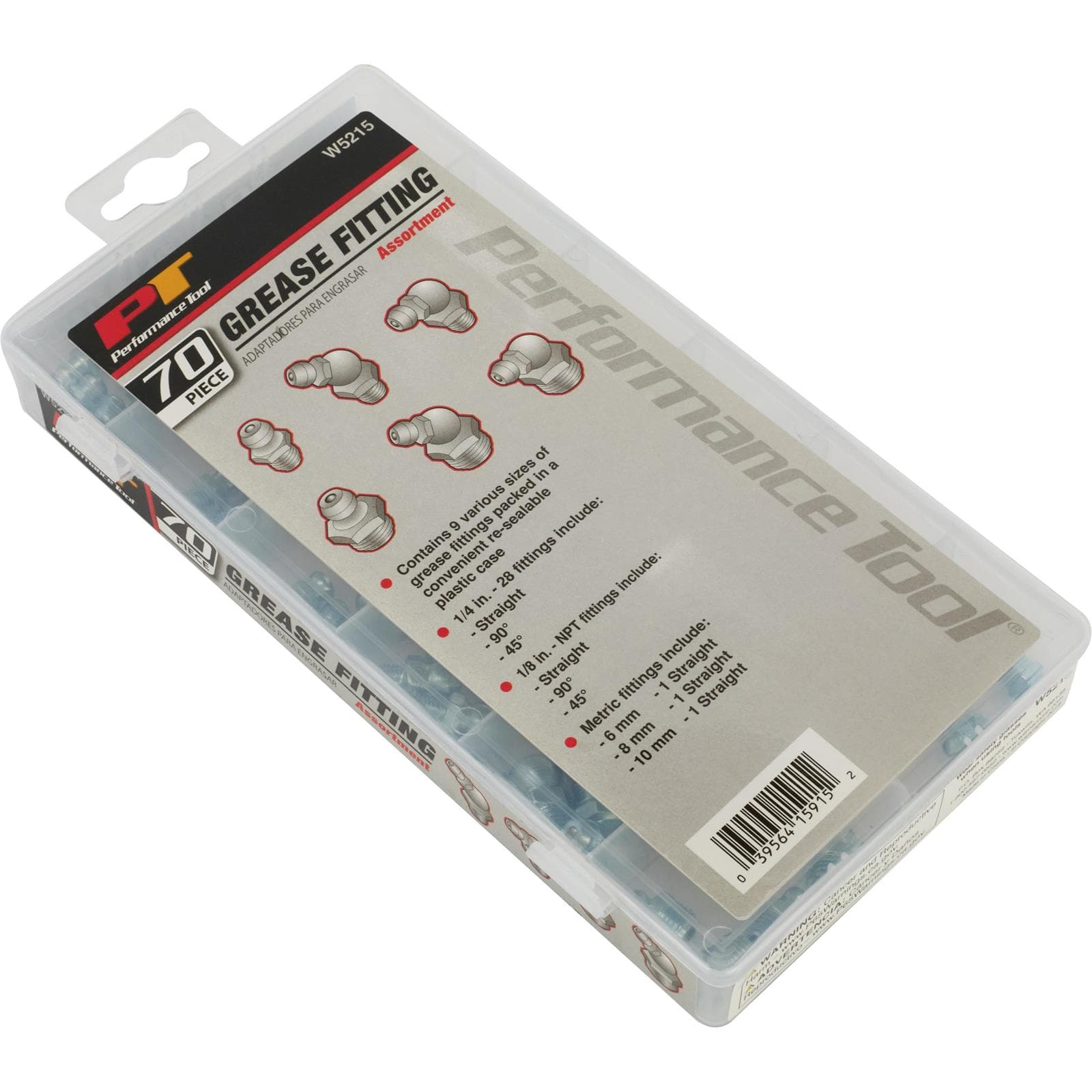 Grease Zerk Fitting Assortment - 70 Piece