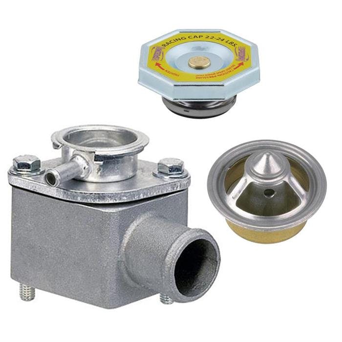 Manifold Filler Neck w/Radiator Cap & 180 Degree Thermostat