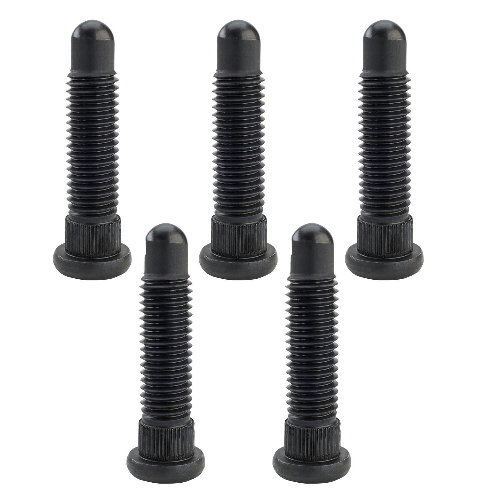 Oversize 5/8 Inch Coarse Wheel Stud, Short Knurl, Set of 5