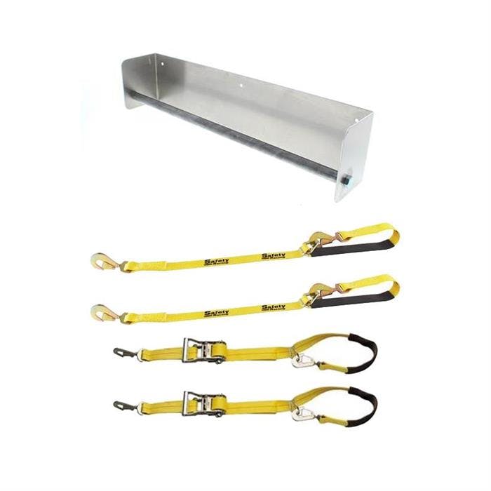 Speedway Tow Strap Hanger, 5,000 Tie Back and Down Strap Kit