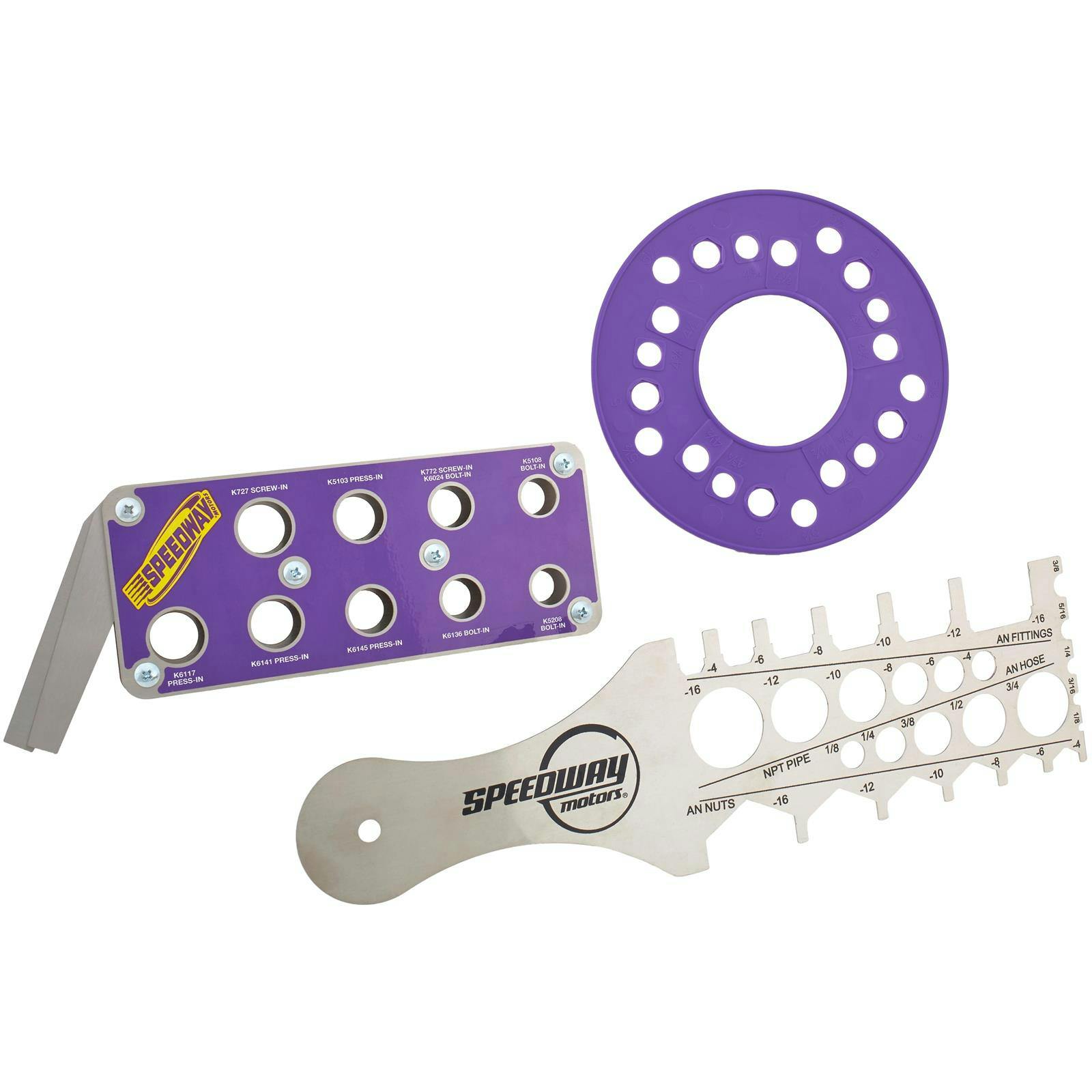 Speedway Bolt Circle, AN and Ball Joint Taper Templates