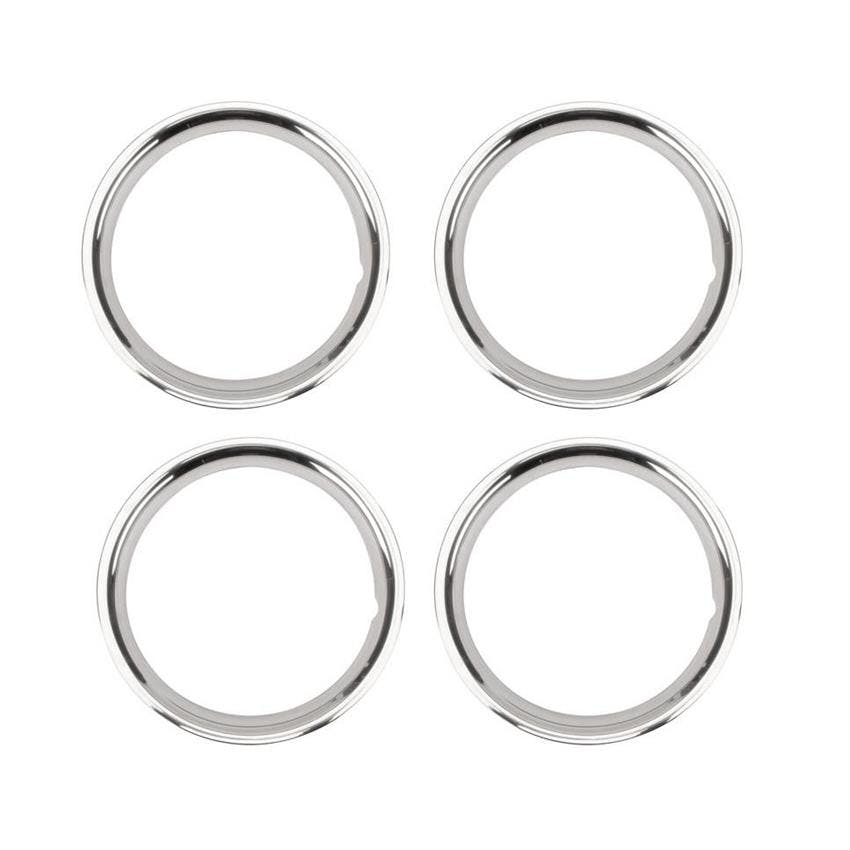 Stainless Steel 15 Inch Wheel Beauty Ring, Smooth, 4-Pack