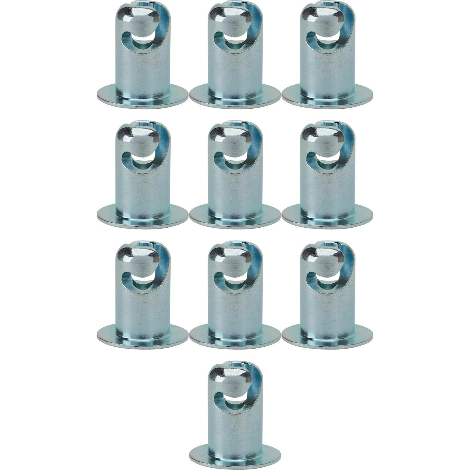 Steel Oval Head Quarter Turn Fasteners, .500 Inch Grip, Pack/10