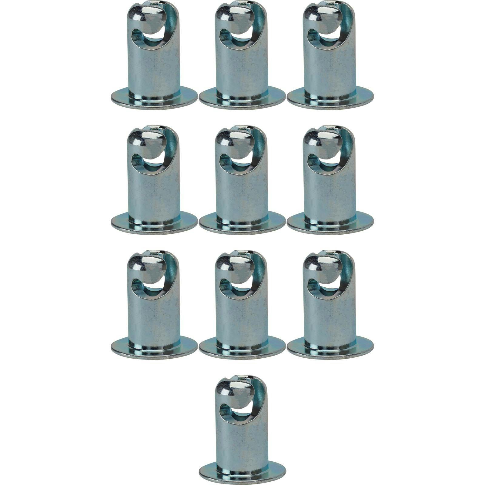 Steel Oval Head Quarter Turn Fasteners, .550 Inch Grip, Pack/10