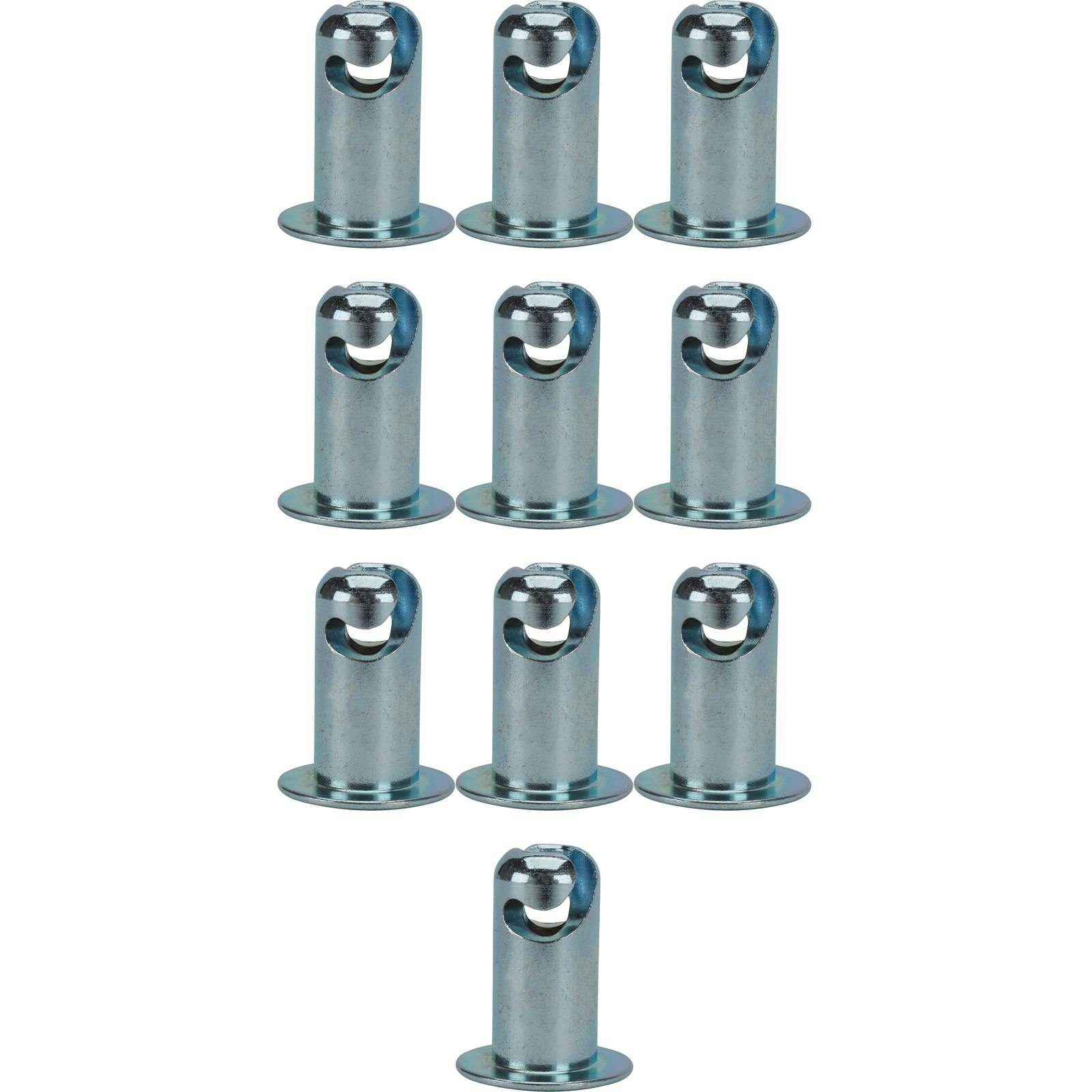 Steel Oval Head Quarter Turn Fasteners, .650 Inch Grip, Pack/10